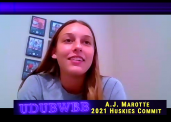 5 QUESTIONS IN 5 MINUTES Interview w/ AJ MAROTTE 2021 Washington Huskies Basketball Commit