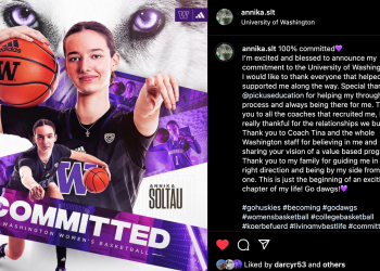 Committed! UW WBB Huskies Land 6’4″ International Target Annika Soltau