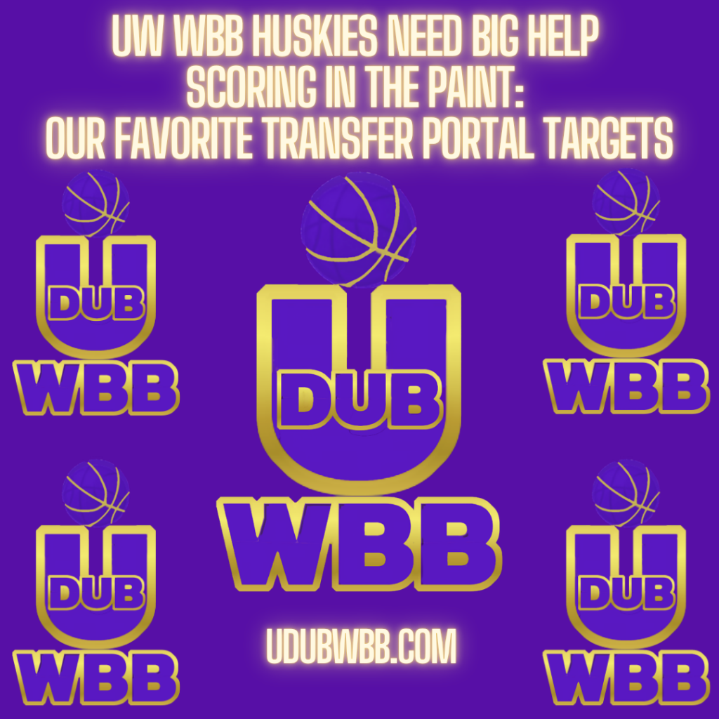 UW WBB Huskies Need Big Help Scoring in the Paint: Our Favorite Transfer Portal Targets